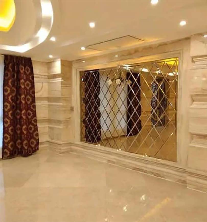 طراحی و اجرای آینه آبشاری گلایول